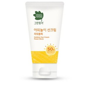 그린핑거 야외놀이 선크림 파워블록 SPF50+ PA++++, 80ml, 1개