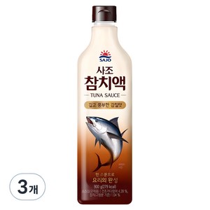 사조 참치액, 900g, 3개