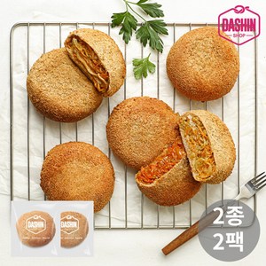 [다신샵] 통밀당 당근라페 비건 고로케 2종 혼합세트(오리지널+매콤), 2개, 80g