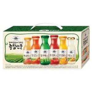 가야농장 주스 6종 종합선물세트, 180ml, 60개