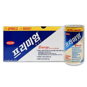 한미약품 프리미엄 레시피 에너지 드링크, 175g, 175ml, 20개