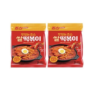 죠스 쌀떡볶이 (파우치), 363g, 2개