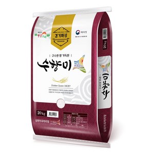 24년산 햅쌀수향미 골든퀸3호 20kg 1포 밥맛 좋은쌀, 1개