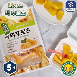 베트남 냉동 열대과일 잭 후르츠 (씨제거) 잭 푸르트, 5개, 500g