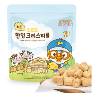 어니스트에프엔비 뽀로로 한입 크리스피롤 치즈, 60g, 12개