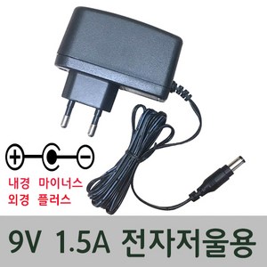 순흥전기 어댑터 9V 1.5A 전자저울용 어댑터 DC 9V 1500mA SMPS 전자저울용 아답터 어답터, 1개