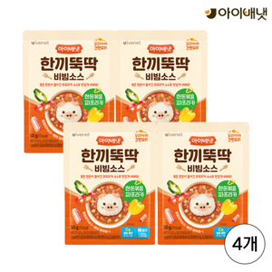 아이배냇 유아용 한끼뚝딱 비빔소스 한돈 볶음 파프리카, 한돈볶음파프리카, 50g, 4개