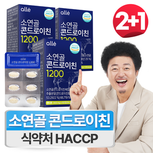 알레 소연골 콘드로이친 1200 식약처 인증 HACCP, 3박스, 60정