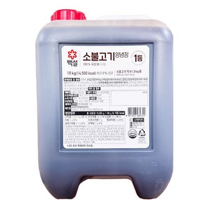 백설 소불고기 양념장, 1개, 10kg