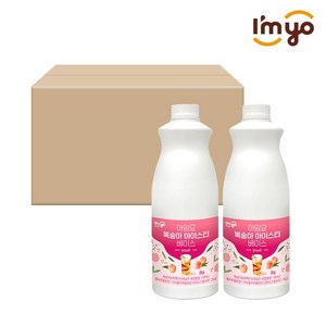아임요 아이스티 복숭아 베이스 2kg x 6개, 2L