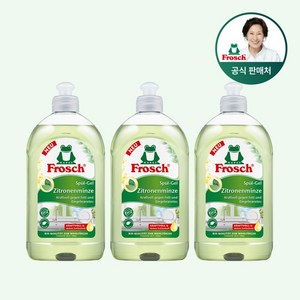 [김혜자 세제] 프로쉬 독일 주방세제 레몬 민트 500ml 단품 맨손 기름기제거, 3개