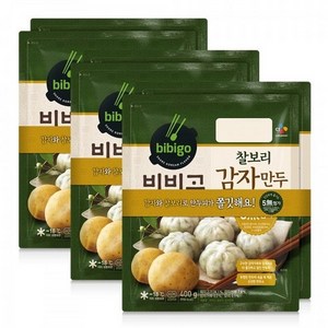 CJ 비비고 찰보리감자만두 400G, 6개