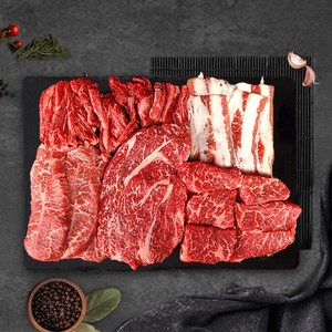 배터지는 구이용 소고기 모듬 1kg, 토시세트(우삼겹 부채 살치 갈비 토시) 1kg, 1개