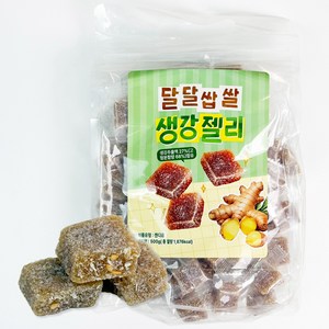 엔터콘 달달쌉쌀 생강젤리 개별포장 대용량, 1개, 500g