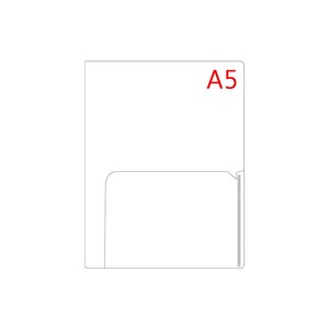 아인텍 A5 투포켓 화일 10매 묶음 클리어 파일, A5 투포켓 화일 투명[A2031](10개), 1개