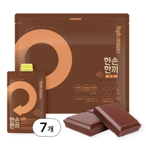 리뉴파이 한손한끼 단백질 프로틴 쉐이크, 초코맛, 7개, 60g