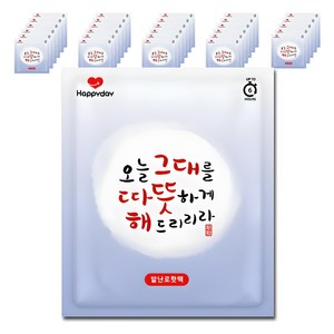 [국내생산] 해피데이 발난로 핫팩 20g, 30개