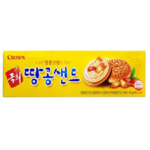 크라운 국희땅콩샌드, 70g, 12개