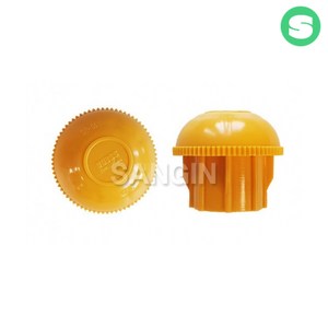 상인농자재 파이프마개 PE 노랑 48mm전용 소방안전 파이프캡, 48mm, 1개