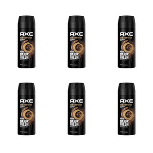 AXE Body Spray Dark 데오드란트 바디 스프레이 150ml 6팩, 6개