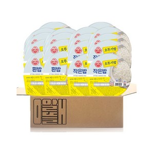알뜰애 맛있는 오뚜기밥 2종세트 (흰밥 210g 9개+작은밥150g 9개) 총18개, 3240g, 1세트