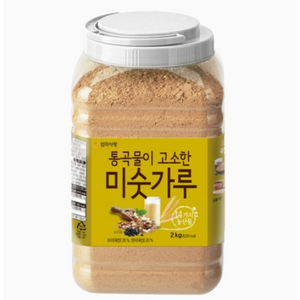 엄마사랑 통곡물이 고소한 미숫가루 2kg 국내산 선식 아침대용 식사대용, 1개