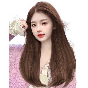 가발위드 붙임머리 부분 가발 C컬 10cm 3피스 1세트상품, 라이트브라운60cm, 3개