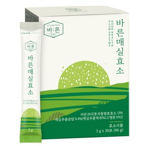 건강한약속 바른 매실 효소 곡물 발효 유산균, 90g, 1개