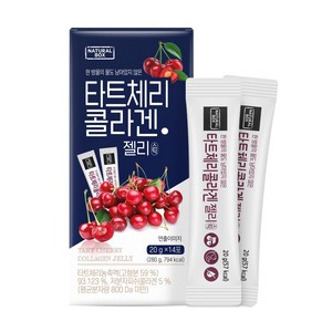 내추럴박스 _ 타트체리콜라겐 젤리스틱 20g x 14포 1개 (14일분), 280g