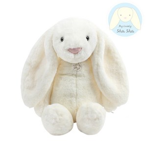 마이 러블리 샤샤 토끼 봉제인형, 30cm, 아이보리, 1개