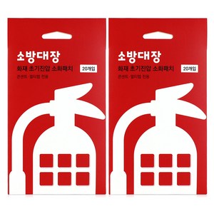 소방대장 콘센트 타입 부착형 소화패치 20p, 2개, 혼합색상