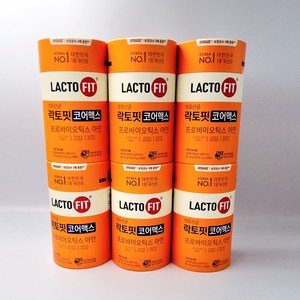 온가족 유산균 KOREA NO.1 생유산균 락토핏 코어맥스 LACTO-5X 프로바이오틱스 30억 CFU 유산균, 6세트, 60회분