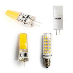 LED JC G4 GU5.3 G9 E14 E17핀전구 할로겐 미니램프 꼬마전구 12V 220V, 03 BK 핀램프 G4 220V 5W, 주광색(흰빛), 1개