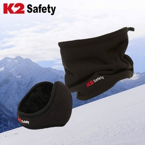 K2 Safety 방한 넥워머 + K2 Safety 방한 귀마개 1set, 네이비+네이비, 1개