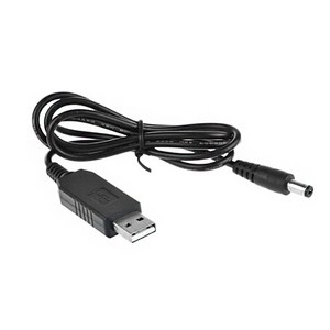 트리거 케이블 USB to 12V DC잭 보조배터리 전원 젠더 QC 출력 신호, L028F. 트리거 케이블 1m12V 2A