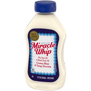 Miacle Whip Mayo-like Dessing 12 Fl Oz Bottles (Pack Miacle Whip 마요네즈 스타일 드레싱 12 Fl Oz 병 (12개 팩, 354ml, 12개