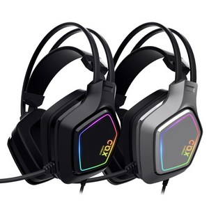 콕스 SCARLET 7.1 RGB 노이즈 캔슬링 헤드셋, 그레이, COX SCARLET 가상 7.1 RGB