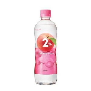 롯데칠성음료 2% 부족할때 복숭아, 500ml, 18개