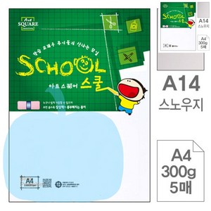 BP 고급인쇄지 5매 아트스퀘어 스쿨 스노우지 A4 300G