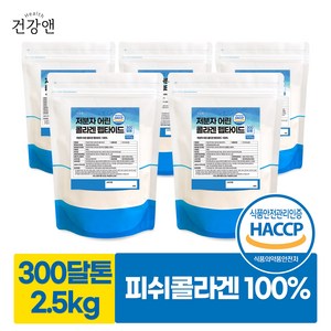 저분자 피쉬콜라겐 펩타이드 분말 가루 500g, 5개