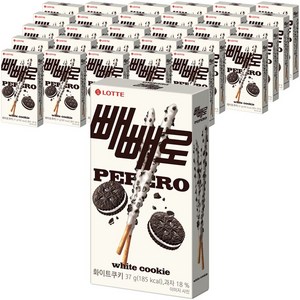 빼빼로 화이트 쿠키, 37g, 40개