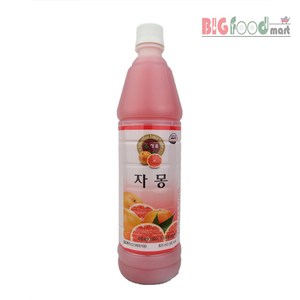 청솔 자몽원액 835ml, 청솔 자몽 음료 베이스 835ml, 1개