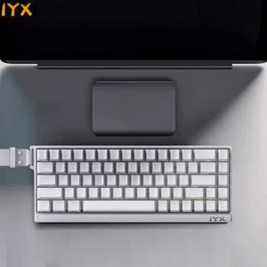 [ XC샵 ] IYX MU68 /MU68 PRO / MU68 Ulta 마그네틱축 기계식 게이밍 키보드 CNC 알루미늄 RGB램프 68키65%배열 전키핫스왑DIY, 마그네틱축(자석축), MU68PRO, 화이트