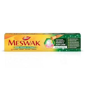 인도 다부르메즈왁 치약 Dabu Meswak Toothpaste, 100g, 4개