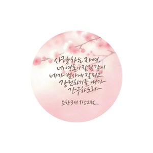 교회 부활절 전도 스티커O 50장세트, 50개, 혼합색상