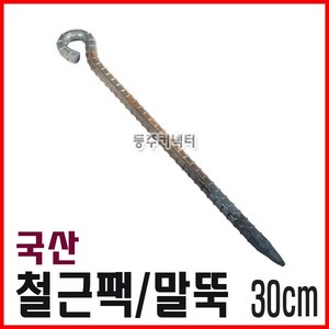 말뚝 철근팩 텐트팩 쇠말뚝 로프팩 30cm, 9*300, 1개