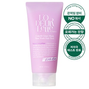 로더렛 단백질 퍼퓸 극손상 노워시 헤어팩 트리트먼트 그레이스 머스크, 1개, 200ml