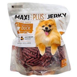 강아지 간식 맥시 플러스 오리 져키 1.2kg, 1개