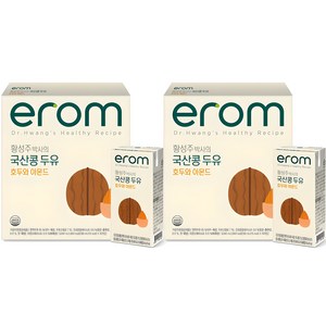 이롬 황성주 박사의 두유 호두 아몬드, 190ml, 32개