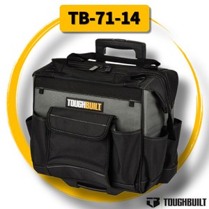 터프빌트 이동식 캐리어 툴백 TB-71-14 공구가방 이동공구함 공구함 14인치 이동운반 TOUGHBUILT 카리스툴, 1개